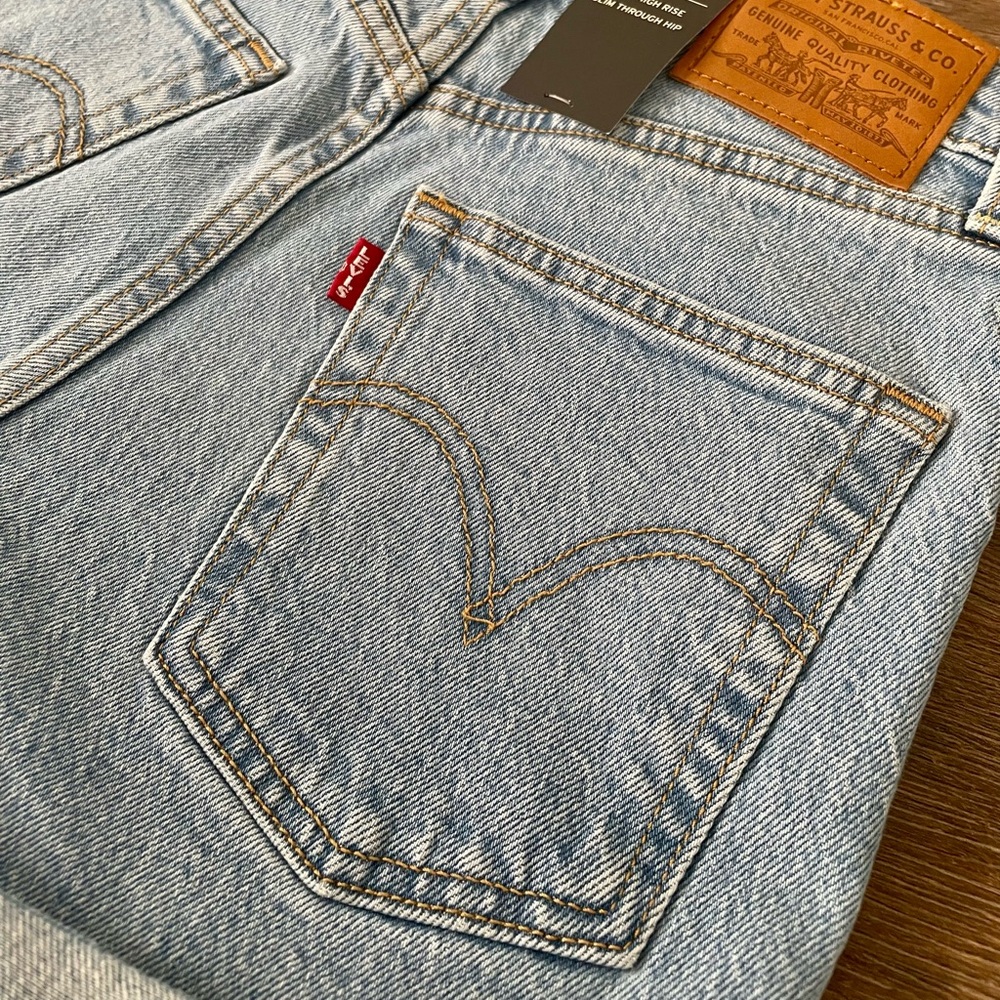🆕 l e v i ‘ s • button fly ribcage denim shorts - Picture 8 of 11